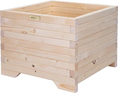 Produktbild von Greenspot Timber Blumenkasten Holz - 50x50cm Klar