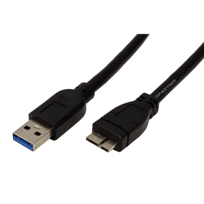 Obrázek produktu pro ROLINE USB 5Gbps kabel USB3.0 A(M) - microUSB3.0 A(M), 0,8m, černý (11.02.8872)