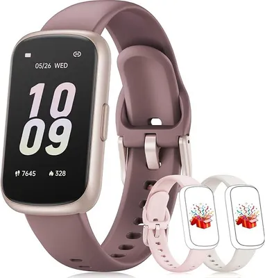 Produktbild von Smartwatch Damen Herren 3 Armbänder, 1,47'' Klein Fitness Tracker Aktivitätstracker Pulsuhr SpO2 Schlaftracker Schrittzähler Sportuhr für Android iOS