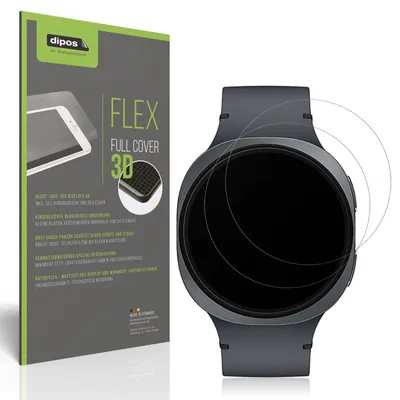 Produktbild von 2x Full Cover Schutzfolie matt für Samsung Galaxy Watch8 40mm Panzerfolie Anti-Shock