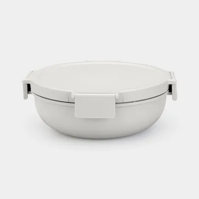 Zdjęcie produktu dla Brabantia Make & Take Salad bowl 1300 L okrągła plastikowa szara 1 szt
