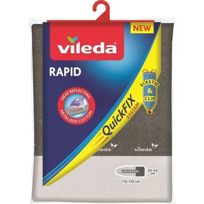 Produktbild von Vileda 142473 Bügelti.Bezug Rapid metalliesi, silber-grau