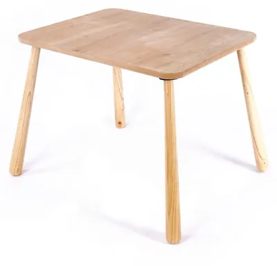 Image de CALICOSY - Table pour enfant avec pieds en bois massif L60 cm - MAEL