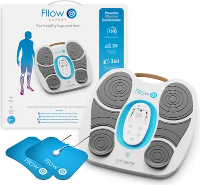 A product box and the product itself are displayed, along with some accessories.