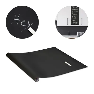 Produktbild von relaxdays černá samolepicí fólie na tabuli