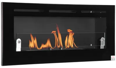Imagen del producto de Bioetanol: Chimenea de pared, chimenea empotrada, chimenea decorativa, chimenea de pared, metal , tiempo de combustión: 3,5 horas