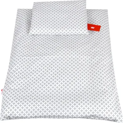 Produktbild von BABYLUX 2 tlg. Set Bezug für Kinderwagen Bettwäsche  60x78cm 106. Marokko Grau