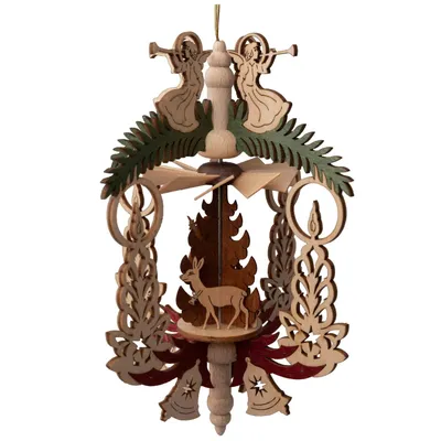 Produktbild von Kreißl Hängepyramide Weihnachten 15 cm, Modell:Weihnachtsmann