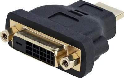 Produktbild von StarTech.com HDMI auf DVI-D Kabeladapter - DVI-D (25 pin) zu HDMI (19 pin) Stecker/Buchse, HDMI, DVI-D, Schwarz