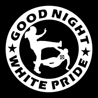 Productafbeelding van Goedenacht, Witte Trots - Achterruitsticker, 30 cm