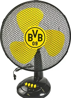 Produktbild von Borussia Dortmund Tischventilator 30 cm -3 Geschwindigkeiten 40 Watt