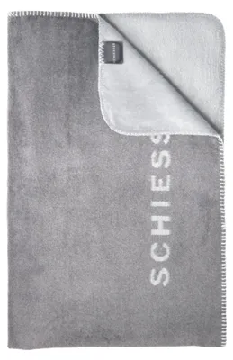 Produktbild von SCHIESSER Wohndecke Klara | Zweifarbig | Baumwollmix | Weich & Angenehm | Waschbar und pflegeleicht | 150x200 cm | Grau