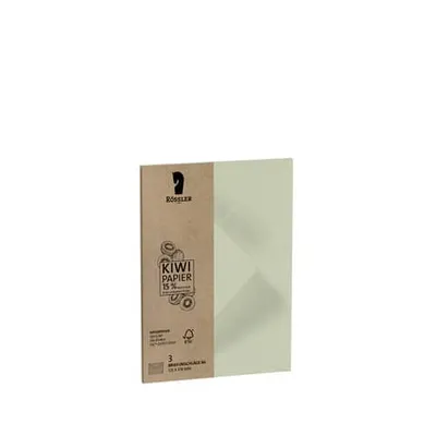 Produktbild von Briefumschlag B6 VE=3 Stück Terra Kiwi 120g/qm