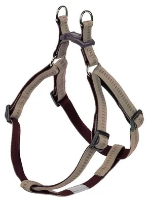 Produktbild von Nobby Soft Grip, Hund, Zugfreier Gurt, S-M, Braun, Grau, Nylon, Einfarbig