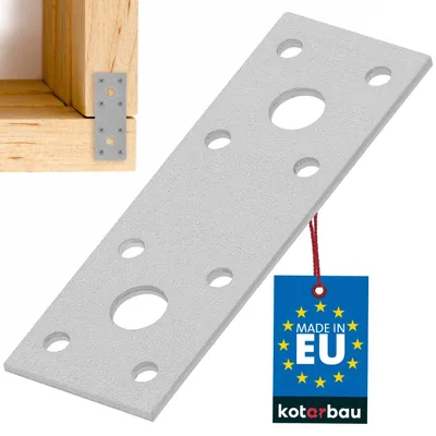 Produktbild von KOTARBAU Lochplatten Flachverbinder Holzverbinder 100 x 35 mm Silber Verzinkt