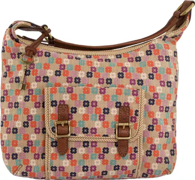 Produktbild von Fossil Wmns Handtasche Tate Hobo Natural Floral Mix