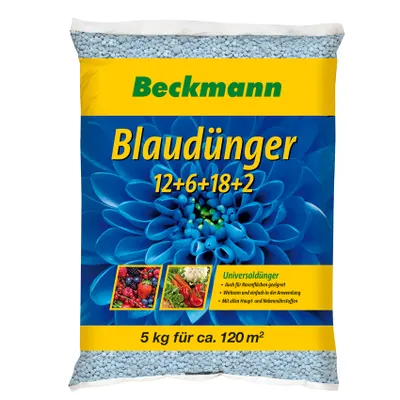 Produktbild von Blaudünger spezial Blaukorn Volldünger Universaldünger 12+6+18+2 5 kg Beutel