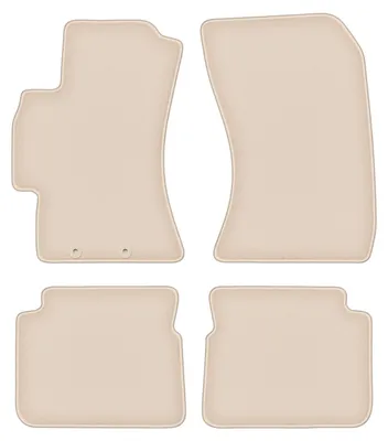 Produktbild von DURBAN Beige Velours-Fußmatten-Set für Subaru Forester III SUV (2008-2013)