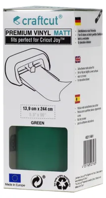 Produktbild von craftcut® Premium Plotterfolie matt 41 GREEN 13,9 x 244 cm