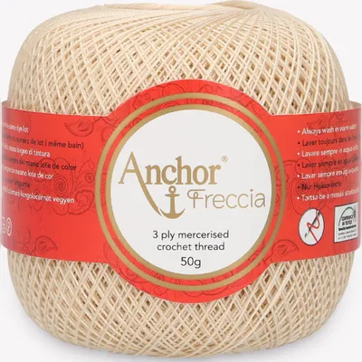 Image de Anchor Freccia 16 – Fil de coton fin pour le crochet en filigrane (couleur 00387)