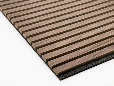Produktbild von Akustikpaneele Wandverkleidung Grey Oak 240 cm Filz dunkelgrau
