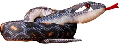 Produktbild von Leantoys Plüsch graues Schlangenmaskottchen 210 cm
