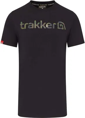 Produktbild von Trakker CR Logo T-Shirt Black Camo - Größe: XXL