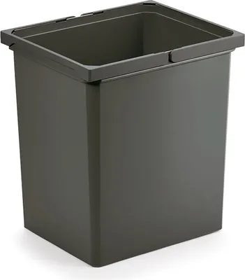 6 Coperchi Eco Per Bidone Durabin 90L - In Plastica Riciclata, Certificato Blue Angel, Colore Grigio