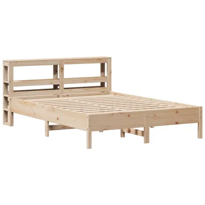 Image de Cadre de lit sans matelas 140x200 cm bois massif de pin