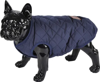 Produktbild von Hunde Steppjacke Fleece Winterjacke Hundemantel Hundebekleidung Jacken blau, Größe:M