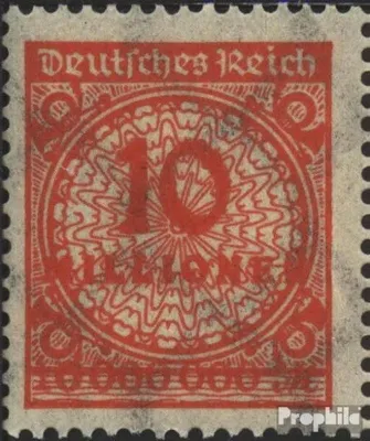 Produktbild von Briefmarken Deutsches Reich 1923 Mi 318A HT  Sprung im Korbdeckel gestempelt Korbdeckelmuster