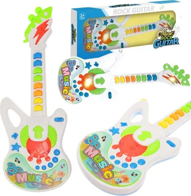 Image de Guitare interactive pour enfants Effets de lumière Instrument de musique