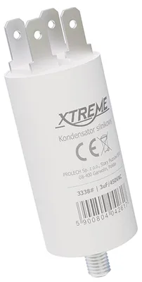Immagine prodotto di Condensatore per motore Xtreme (3 µF, 450 V CA, connettore)
