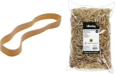 Zdjęcie produktu dla Wonday FEL200303 Wonday Gummibänder, natur, 200 x 10 mm, Großpackung