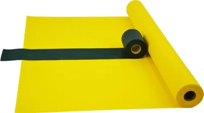 Produktbild von Sensalux Kombi-Set 1 Tischdeckenrolle 1,18m x 25m gelb + Tischläufer 15cm grün