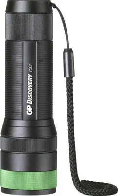 Obrázok produktu pre GP Lighting C32, Baterka, Čierna, Zelená, Hliník, 1 m, IPX4, LED