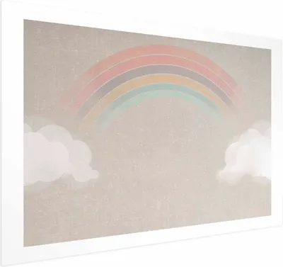 Produktbild von Posterpapier Poster - Rainbow in the Rain 60x40 cm Für Kinder e-A-10137-ao-a