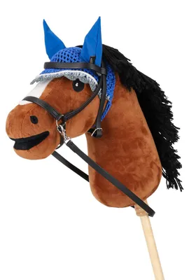 Produktbild von QHP Hobby Horse Ohrenhaube Farbe - Blau