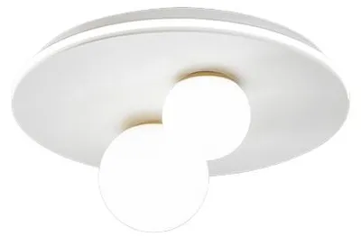 Zdjęcie produktu dla Kula Współczesna Lampa Sufitowa Biała Led 2 Kule