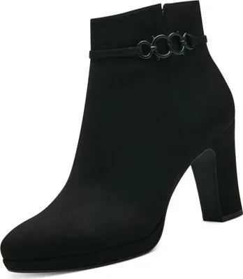 Image de Tamaris Bottine femme fermeture éclair détail métallique moderne 1-25349-41, Taille:37 EU, Couleur:Noir