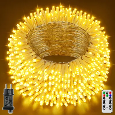 Lichterkette 30 m, 300 LEDs, warmweiß, IP44, wasserdicht