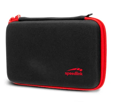 Obrázek produktu pro SPEEDLINK CADDY, Tvrdé pouzdro, Nintendo, Černá, Červená, New Nintendo 2DS XL, Zip, 185 mm