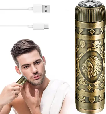 Obrázok produktu pre Verk 27205 Mini zastrihávač fúzov bezdrôtový zlatý