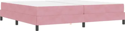 Obrázok produktu pre vidaXL Box spring posteľ s matracom ružová 200 x 200 cm látka