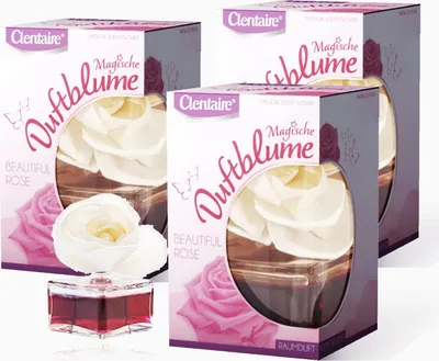 Produktbild von CLENTAIRE Raumduft 15 x 75ml Magische Duftblume Beautiful Rose wie im Hotel