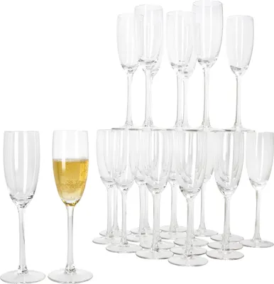 Produktbild von 25x Grande Royal Sektgläser 120ml Champagnerglas klare Sektflöte Prosecco Party
