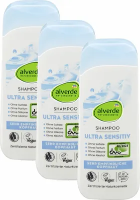 Produktbild von 3 x alverde Naturkosmetik - Shampoo Ultra Sensitiv (3 x 200 ml)