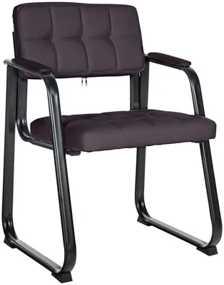 Produktbild von CLP Besucherstuhl Canada B Kunstleder mit Armlehne braun