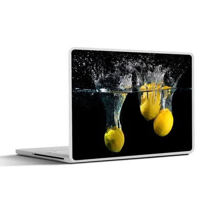 Produktbild von MuchoWow® Laptop Aufkleber Sticker Cover Zitrone - Frucht - Stilleben - Wasser - Gelb 40x30 cm - Laptop Dekoration - Selbstklebend