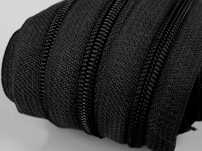 Obrázek produktu pro Zip spirálový, nekonečný pás 3mm, černý, metráž / 1 m